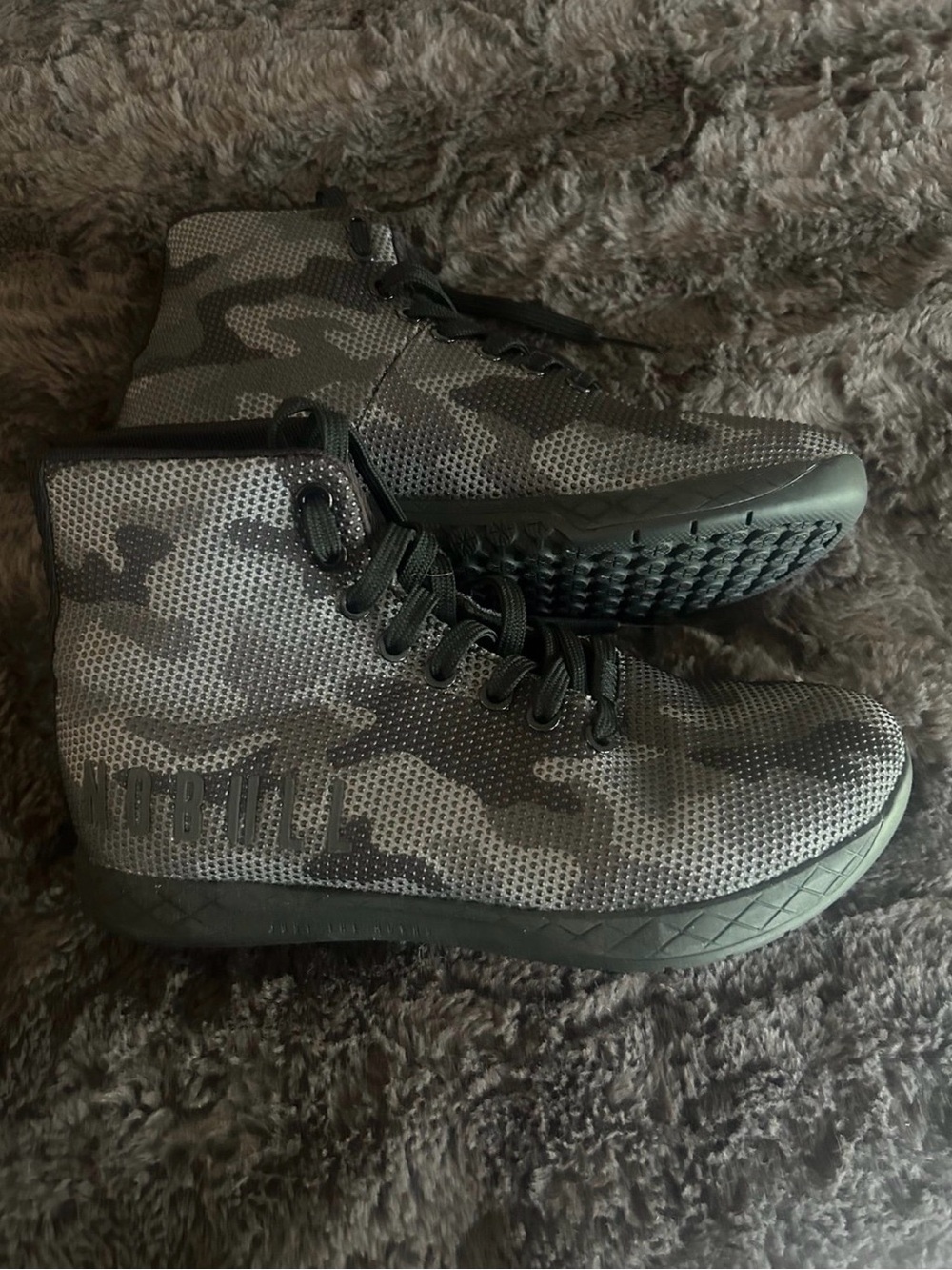 NOBULL Black Camo High-Top Sneakers